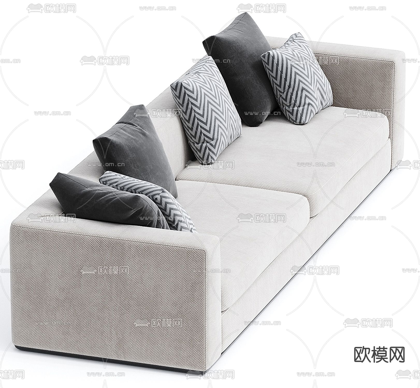 Minotti  布艺双人沙发3d模型下载