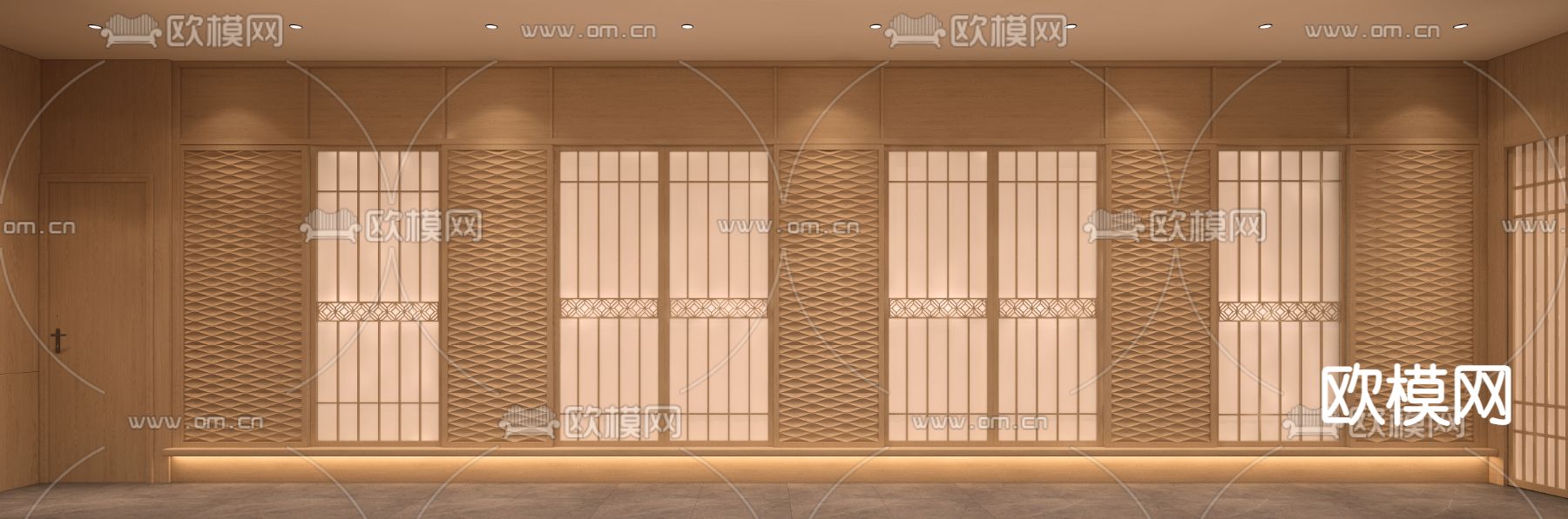 日式料理店3D模型下载（渲染图4）