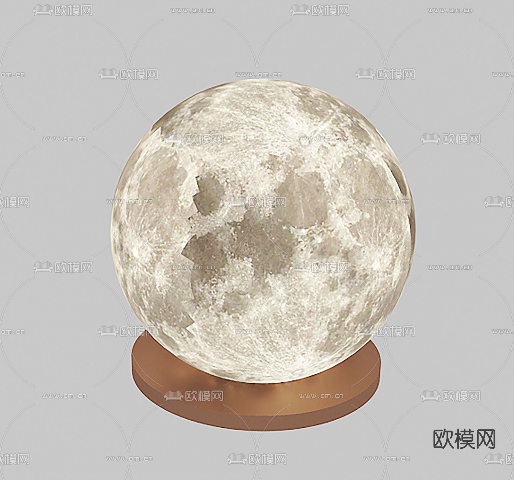 月球台灯3d模型下载