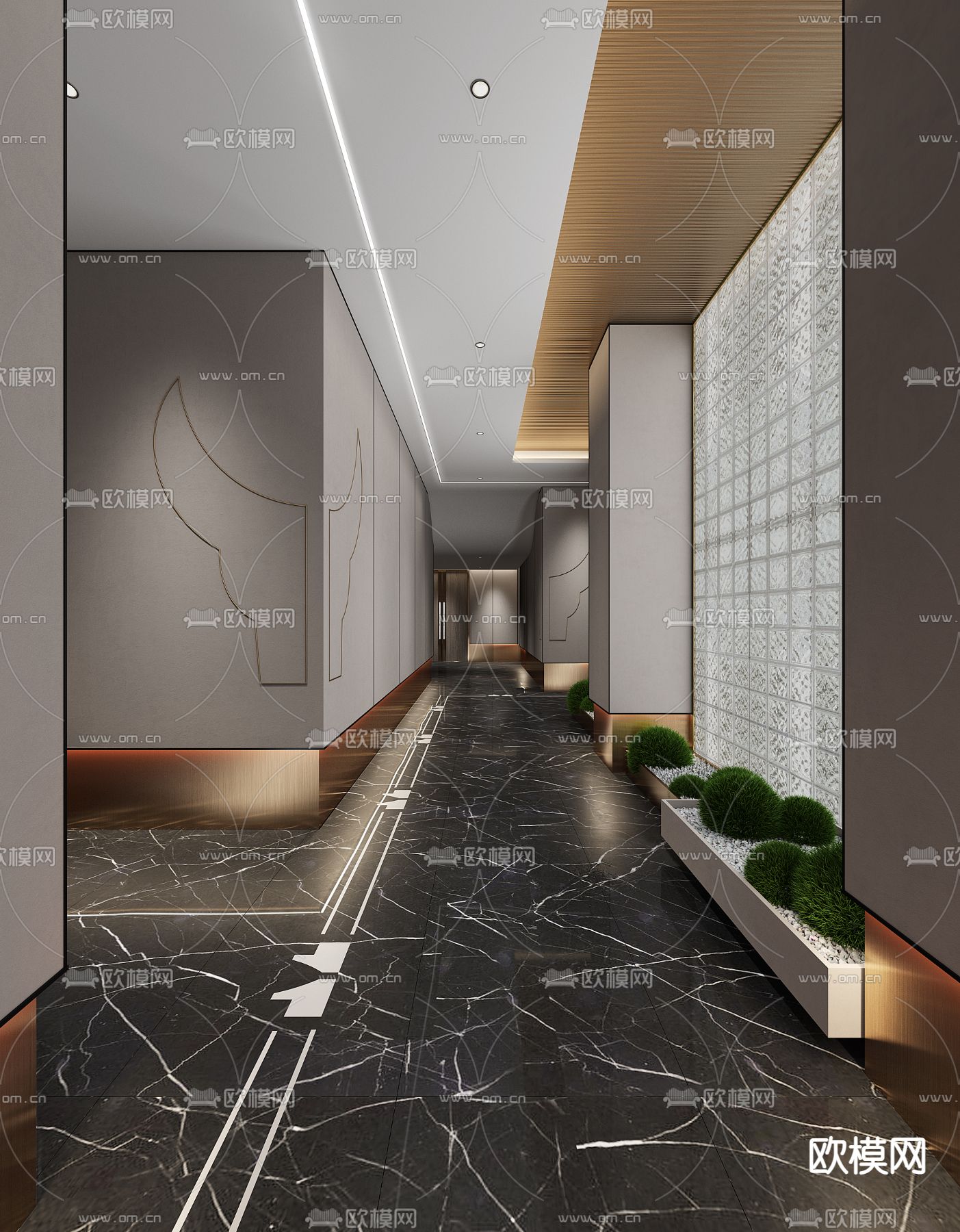 西餐厅包房 包间 包厢3d模型下载（渲染图2）