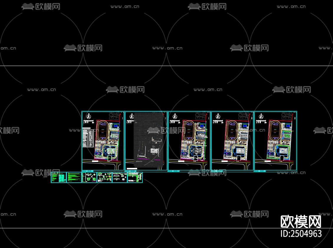 魏营中小学给排水CAD施工图下载（渲染图3）