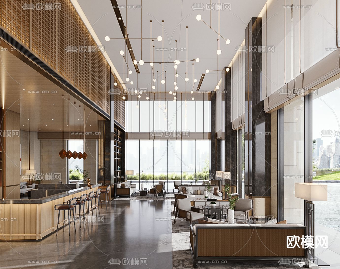 售楼处 售楼中心3d模型下载（渲染图4）