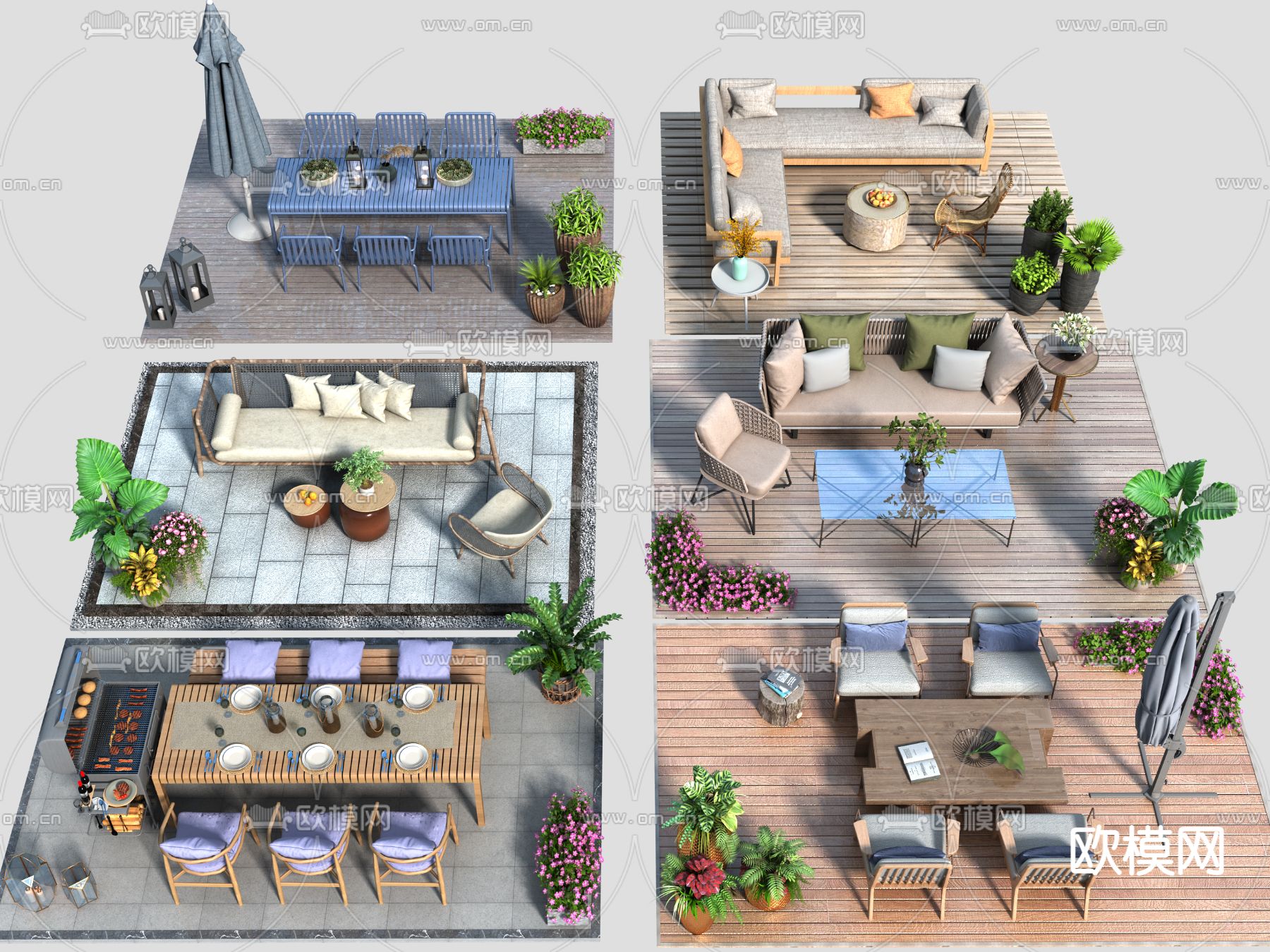 户外休闲椅 户外沙发椅3d模型下载