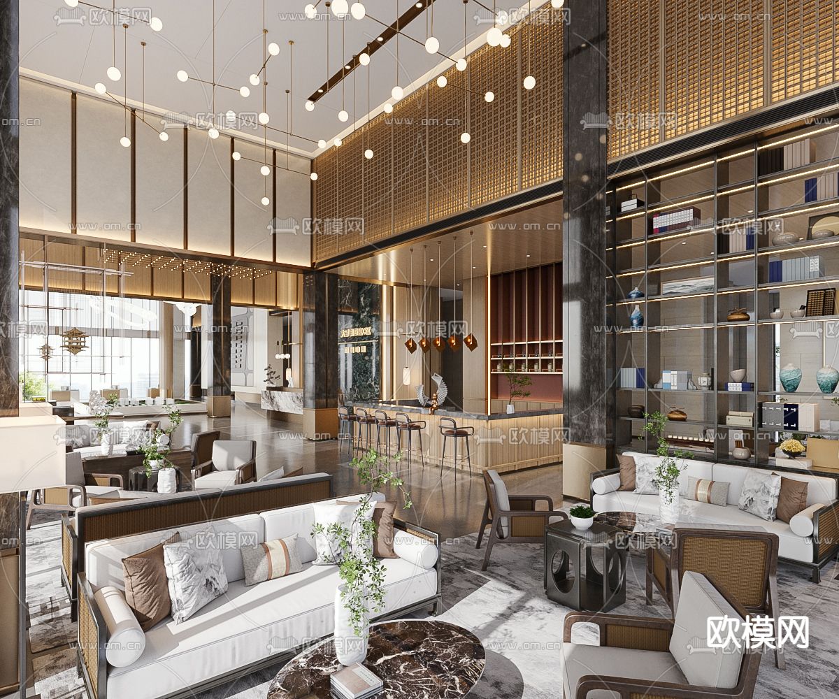 售楼处 售楼中心3d模型下载（渲染图5）