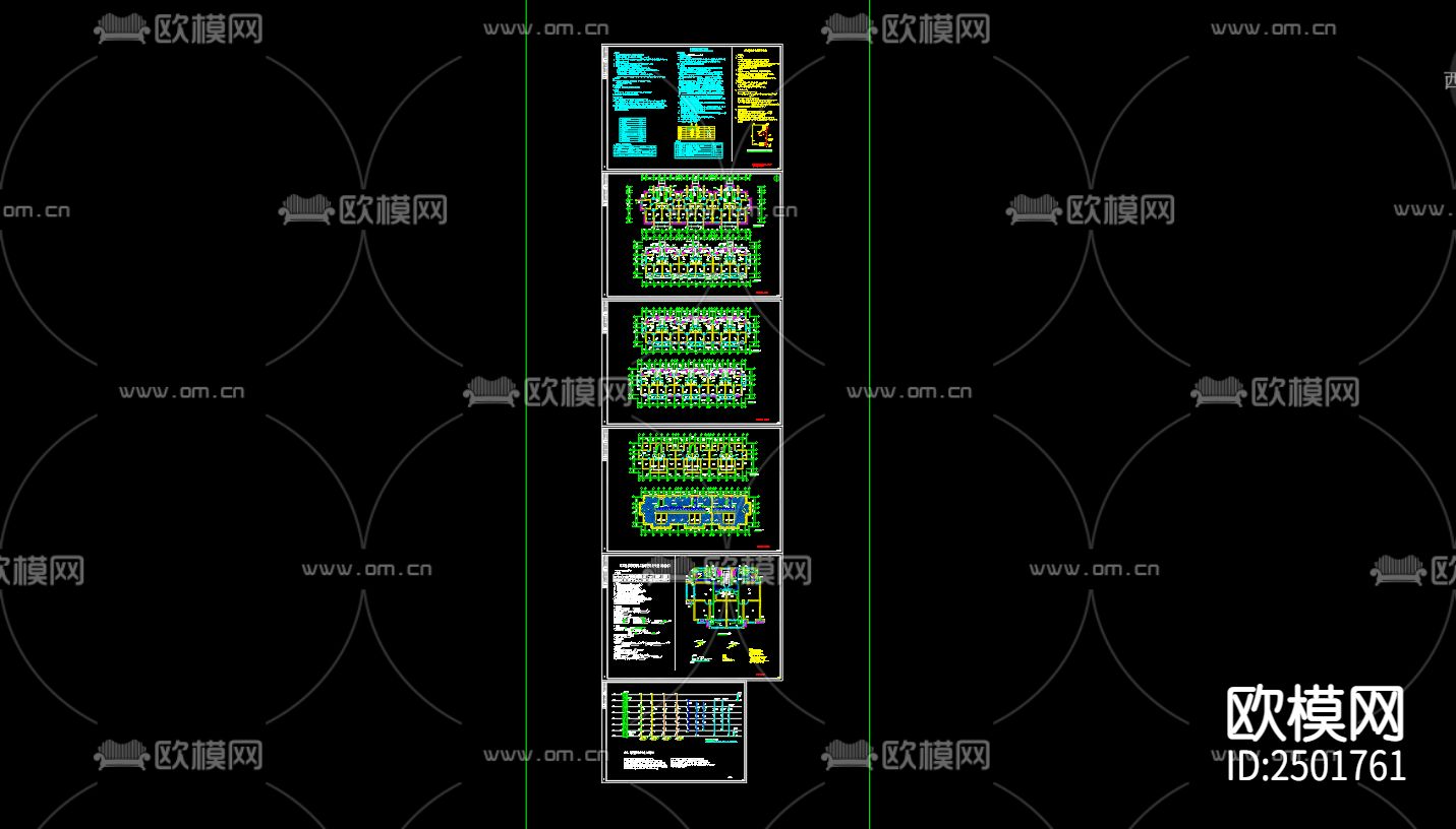 界集镇金色界城32号楼给排水专业设计CAD施工图下载（渲染图2）