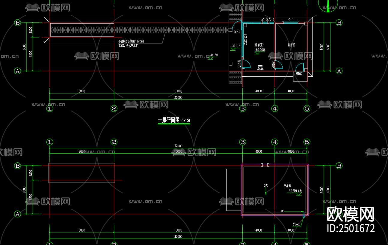 寰晟服饰有限公司大门给排水CAD施工图