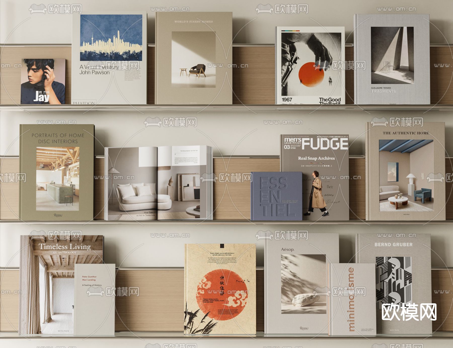 杂志 书籍 书本3d模型下载