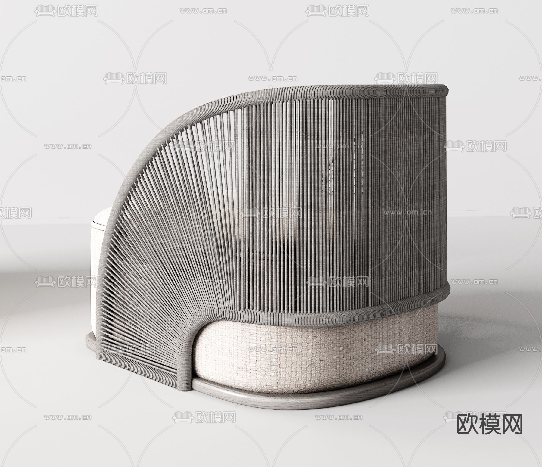 Minotti 米洛提 户外沙发3d模型下载（渲染图2）