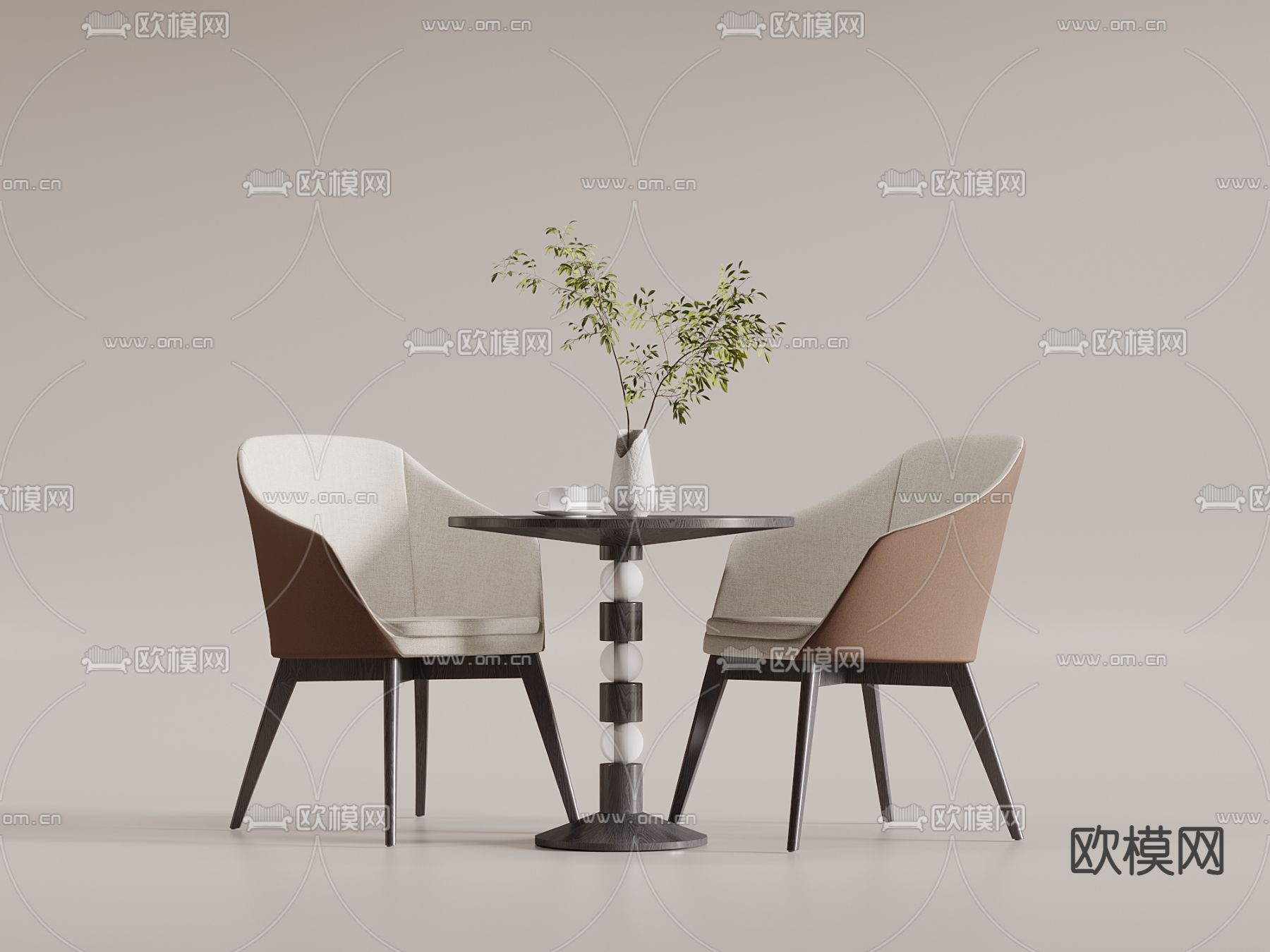 现代休闲桌椅3d模型下载_ID13017596_3dmax免费模型-欧模网