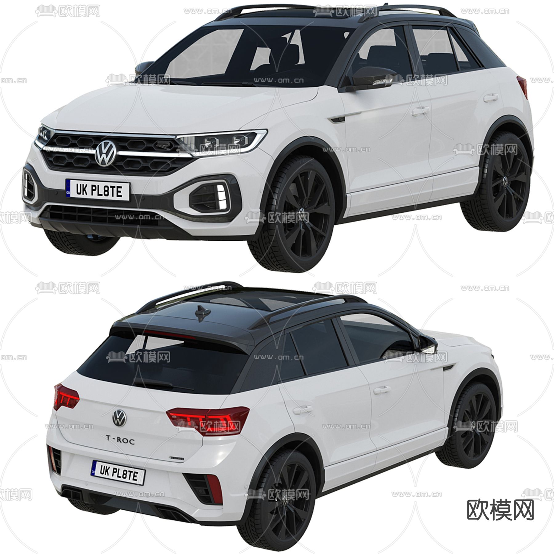 汽车 大众 T-Roc R-line 20223d模型下载
