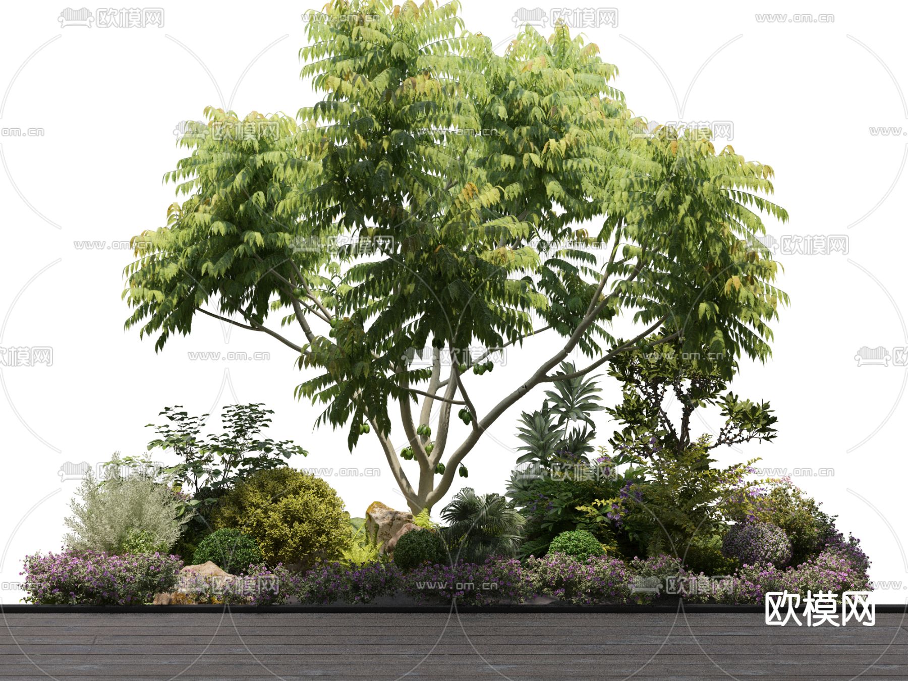 植物堆 热带植物 灌木3d模型下载