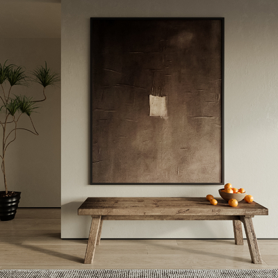 侘寂风装饰画 抽象画su模型