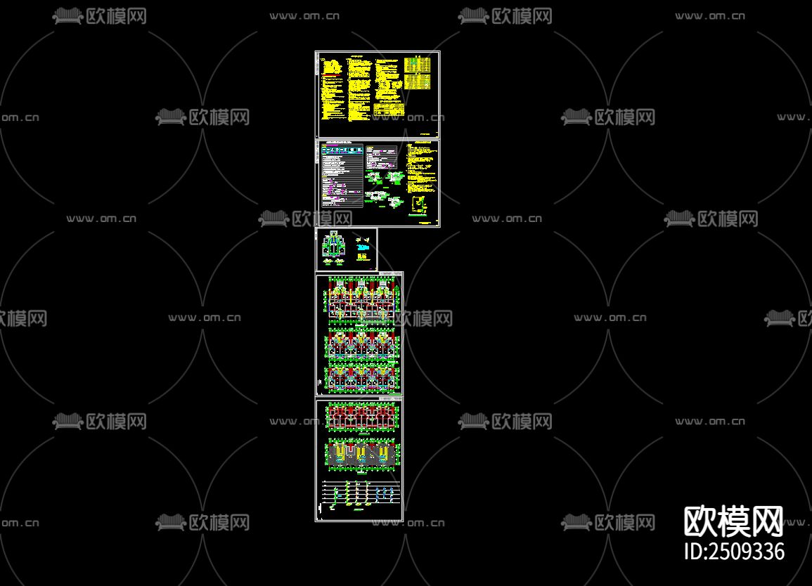 石集乡柳山新村集中居住区4号楼给排水设计cad施工图下载（渲染图1）