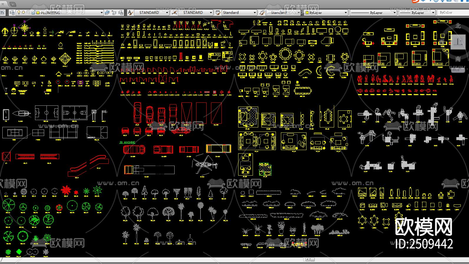 建筑安装园林等综合性图块CAD施工图下载