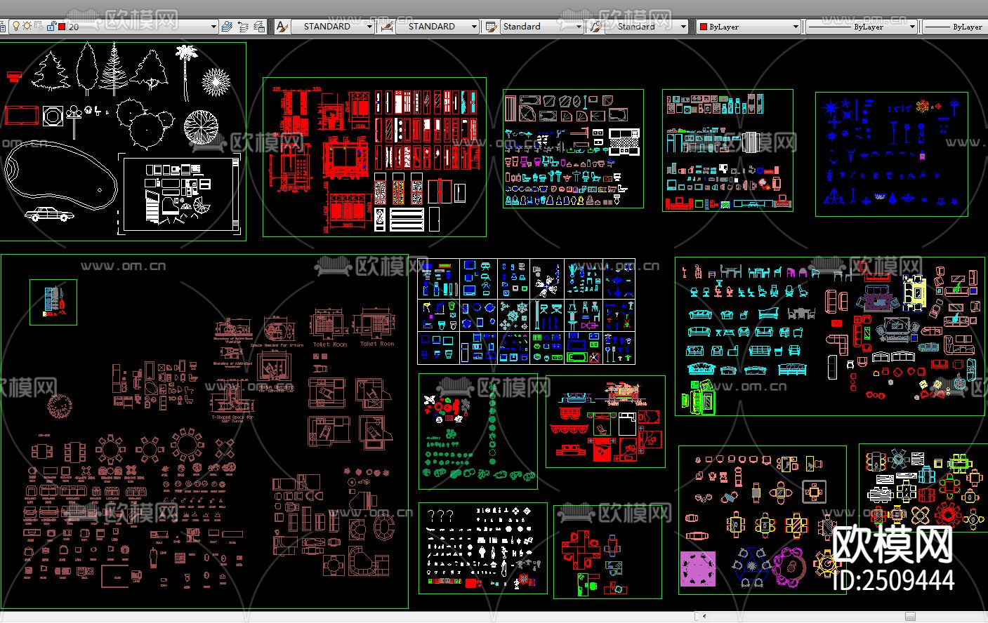 最新室内图库CAD施工图下载