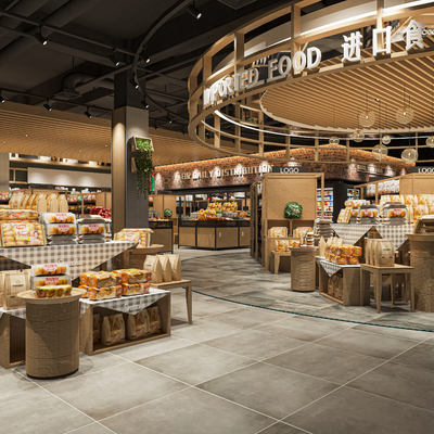  现代超市su模型 