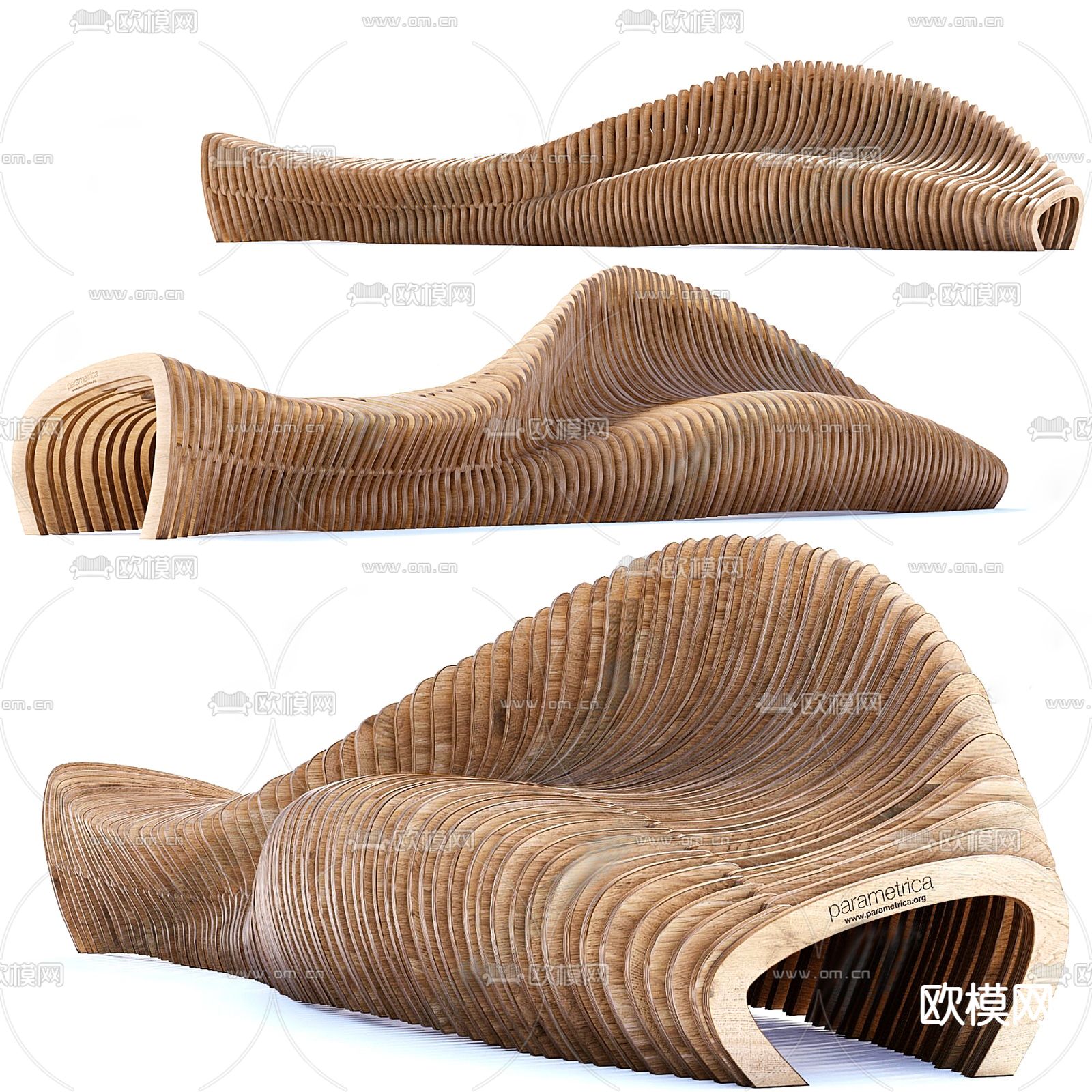 现代异形户外椅su模型下载