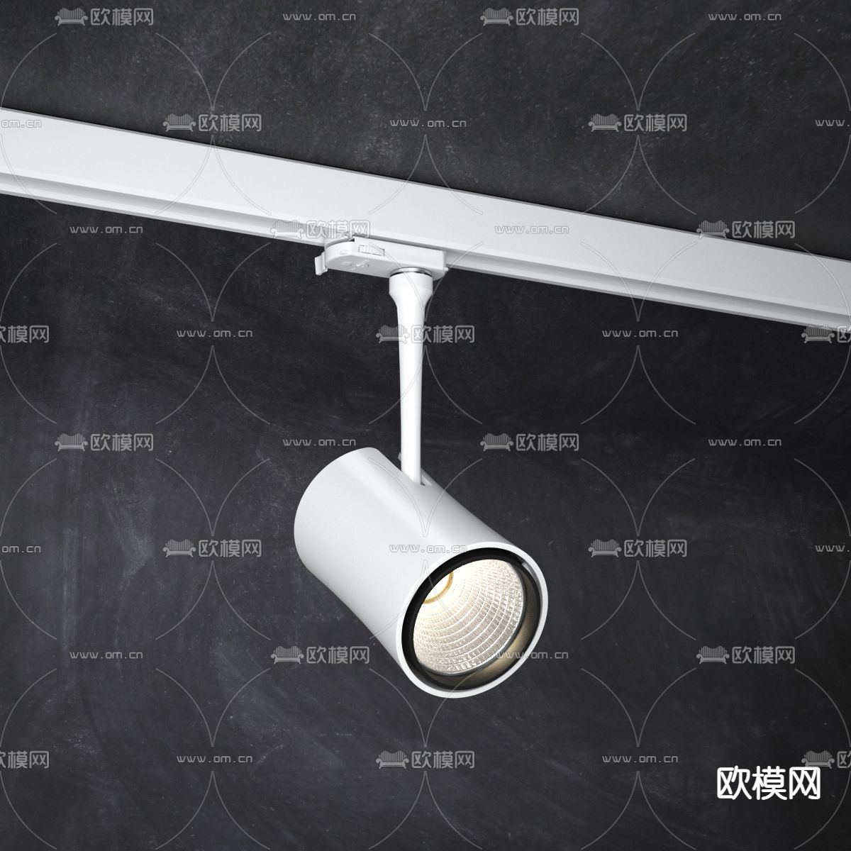 磁吸灯 轨道灯 筒灯射灯免费3d模型下载（渲染图2）