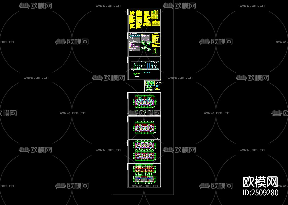 富园悦府25号楼给排水及水灭火系统cad施工图下载（渲染图2）