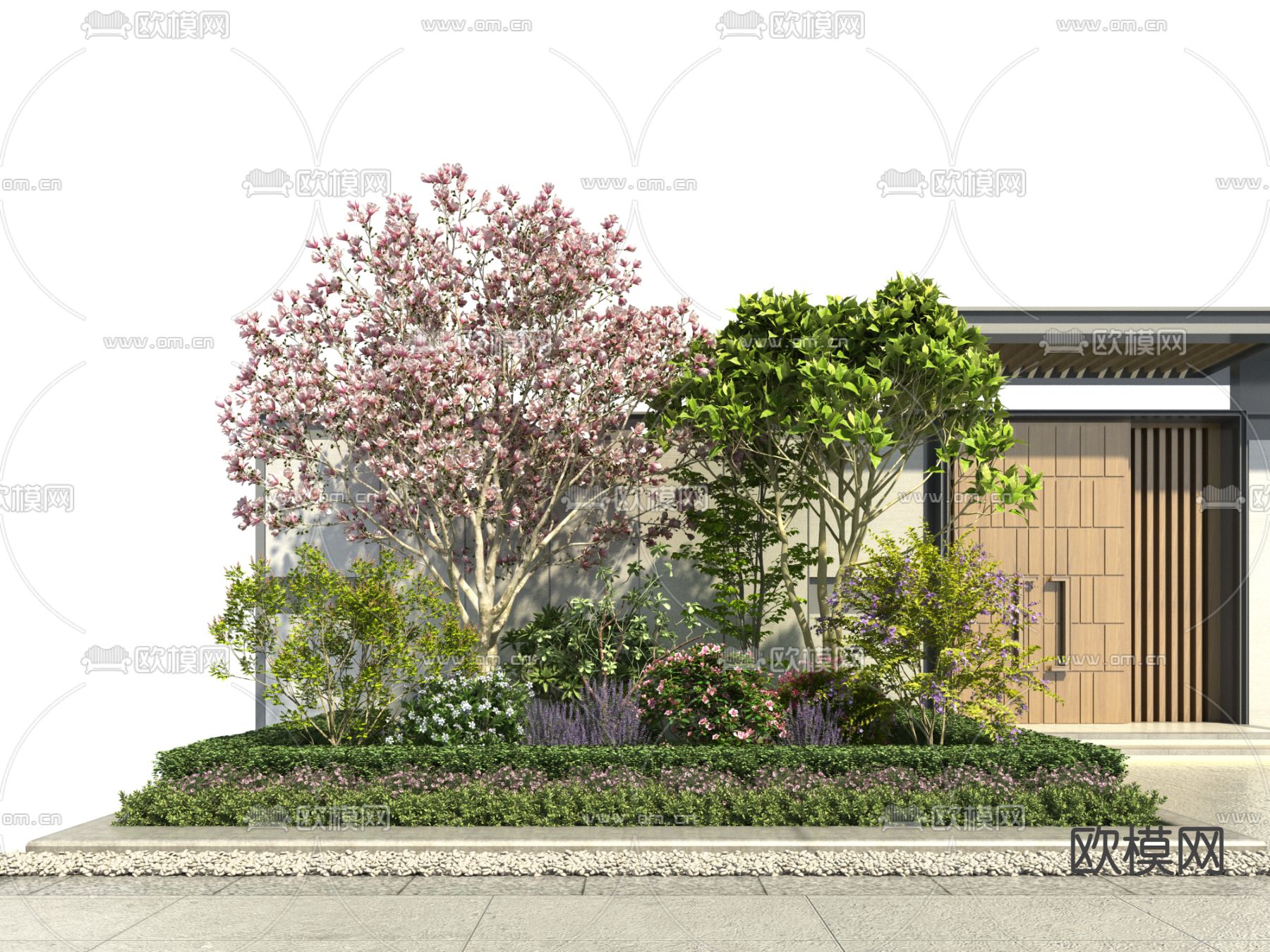 景观植物 植物堆3d模型下载