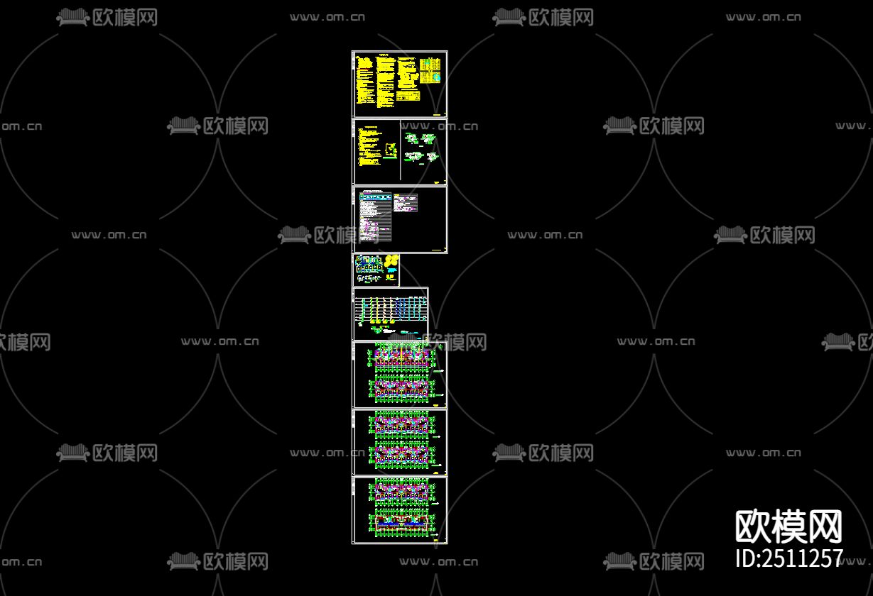 27号给排水设计CAD施工图下载（渲染图1）