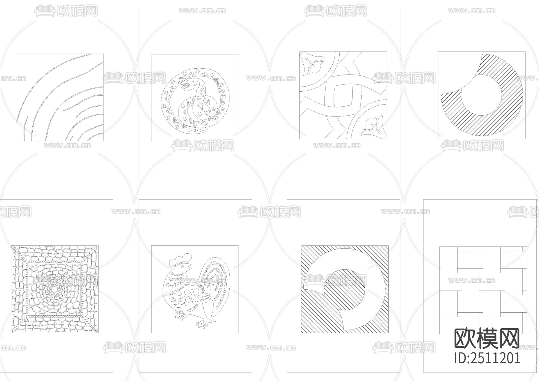 艺术砂岩素材CAD图库下载（渲染图9）