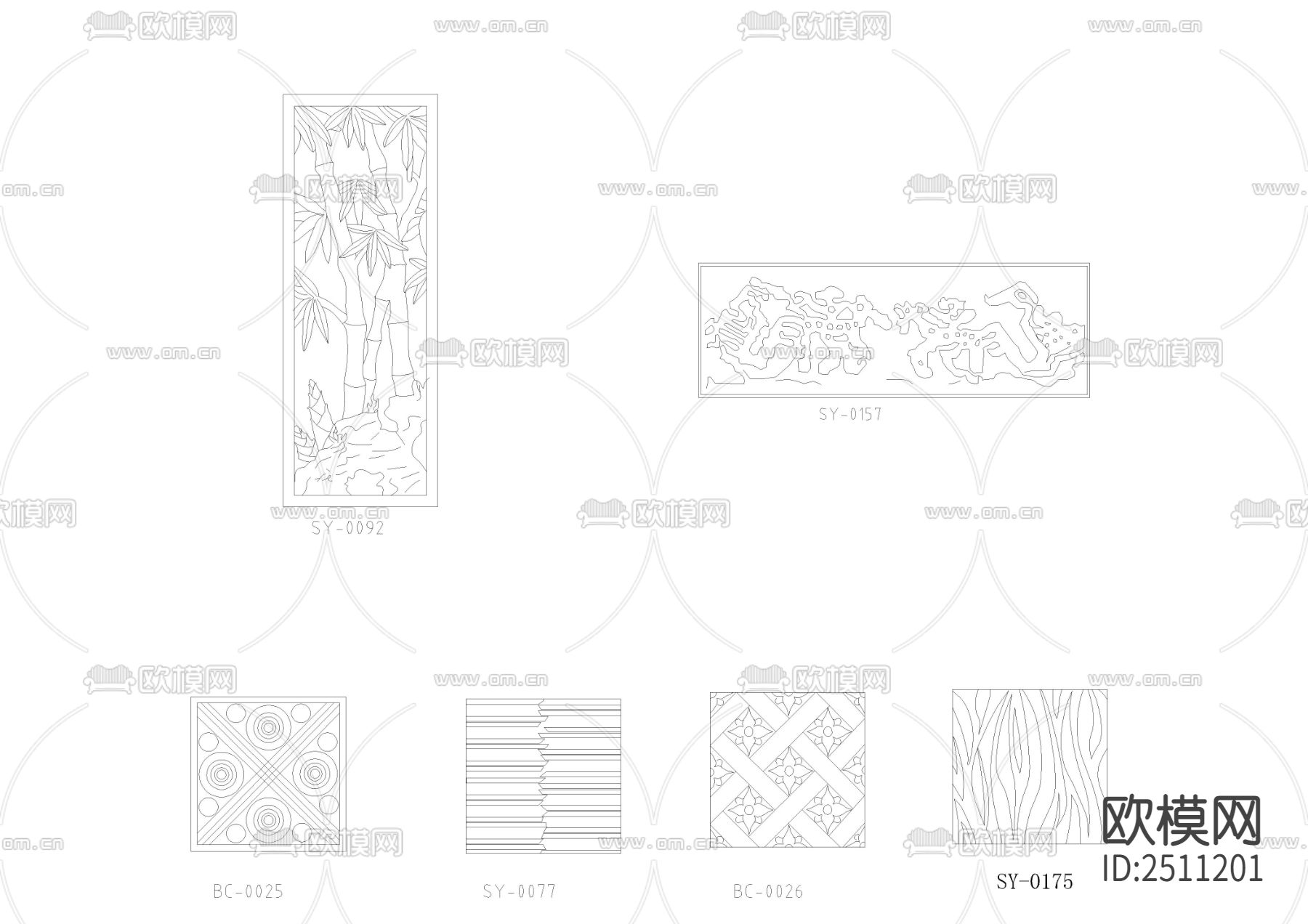 艺术砂岩素材CAD图库下载（渲染图8）