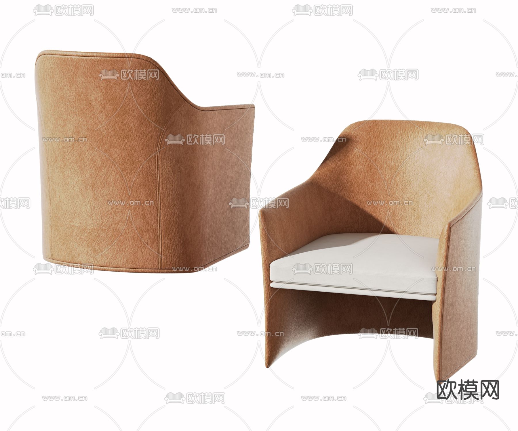 现代休闲沙发3d模型下载