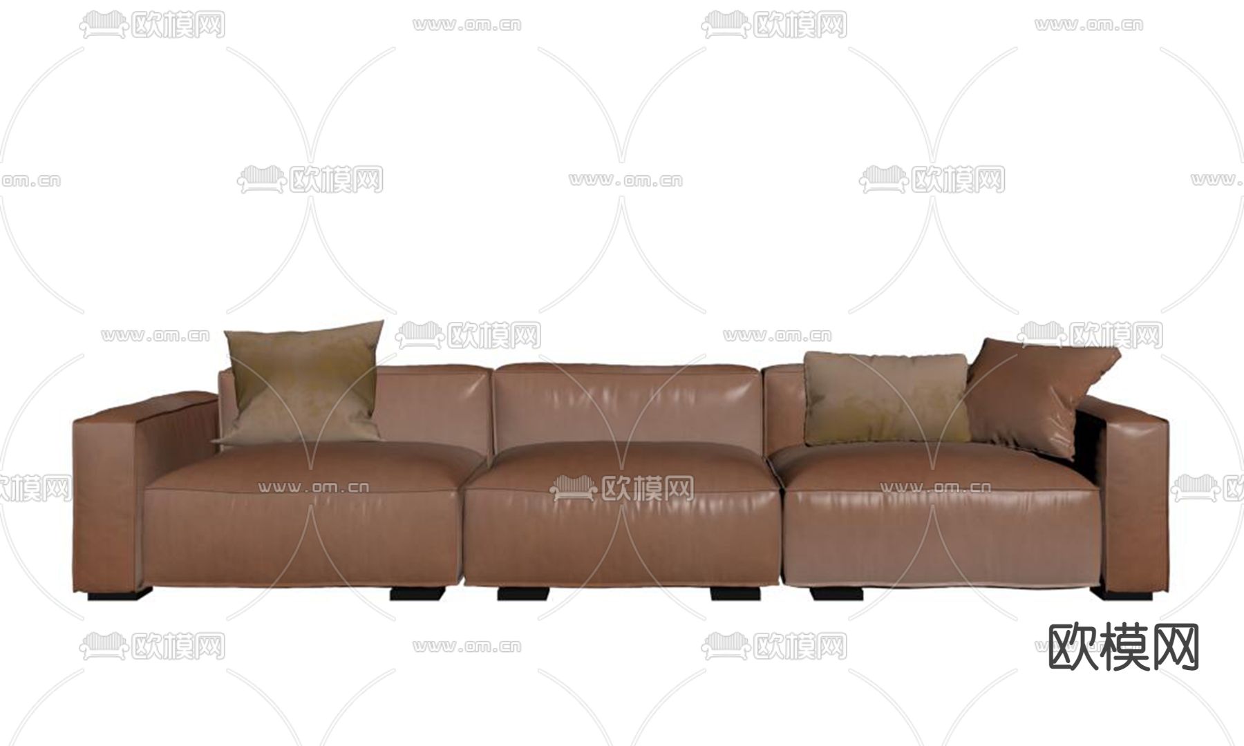 Minotti 多人沙发su模型下载（渲染图2）