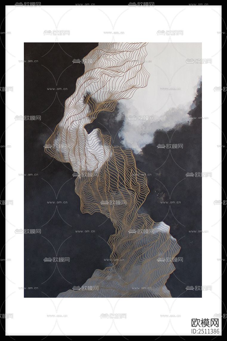 线条挂画下载（渲染图1）