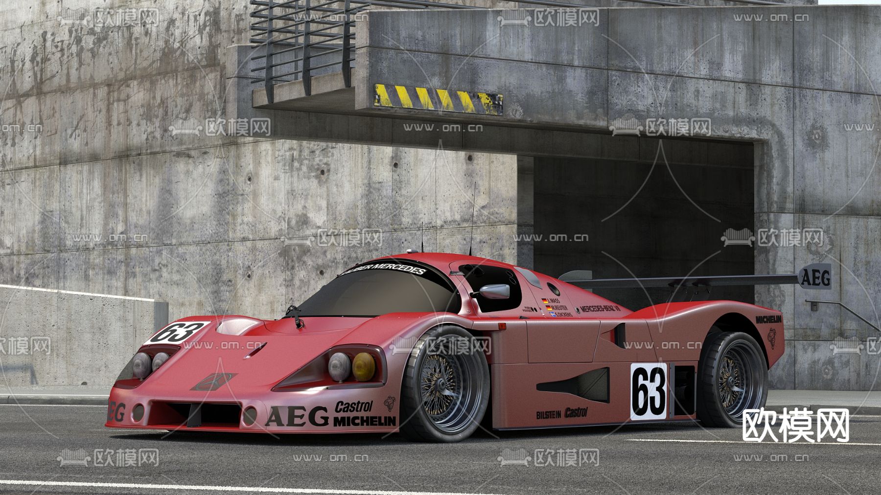 现代汽车 赛车3d模型下载