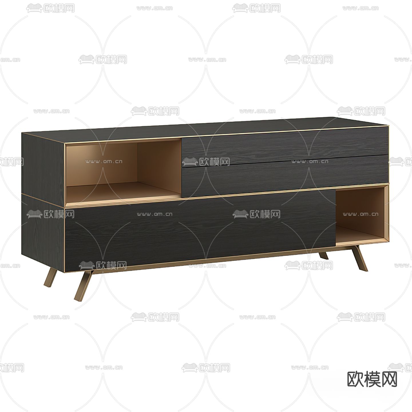 现代电视柜su模型下载_ID13020319_sketchup模型下载-欧模网