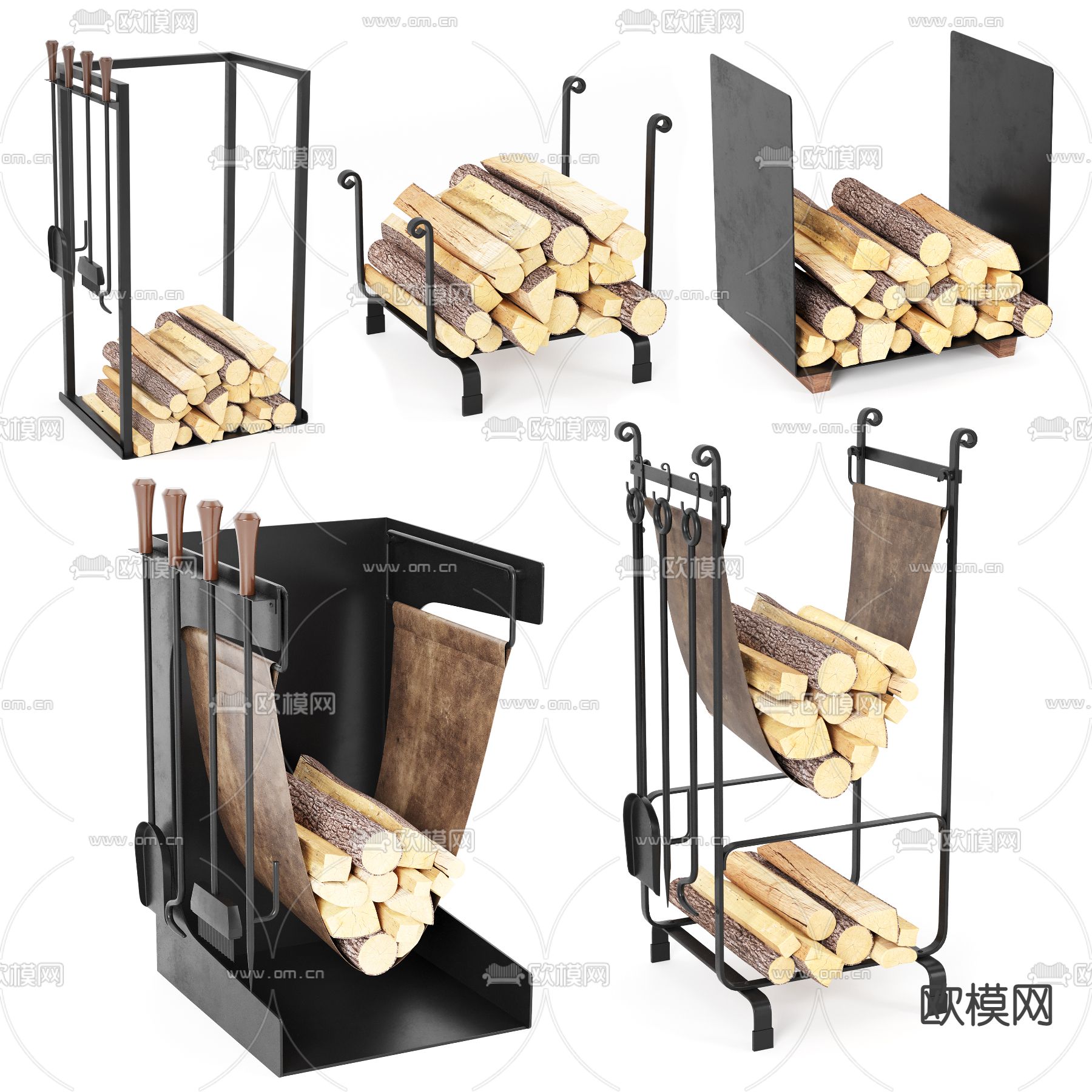 木柴 木棍 柴火3d模型下载（渲染图1）