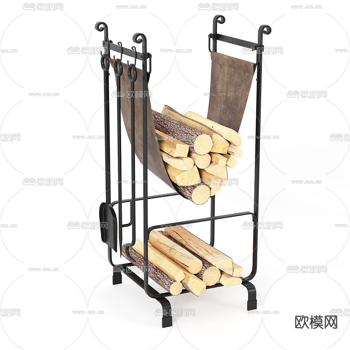 木柴 木棍 柴火3d模型下载（渲染图2）