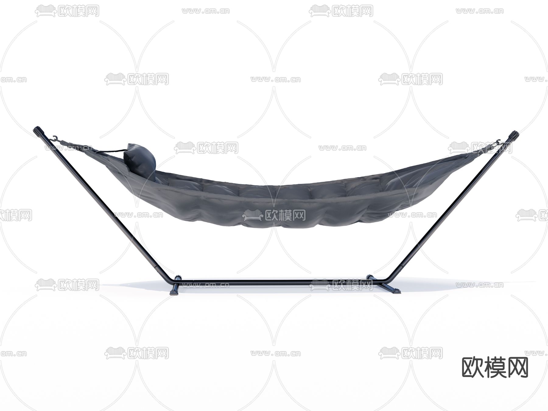 现代吊床su模型下载（渲染图2）