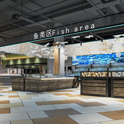  现代超市su模型 