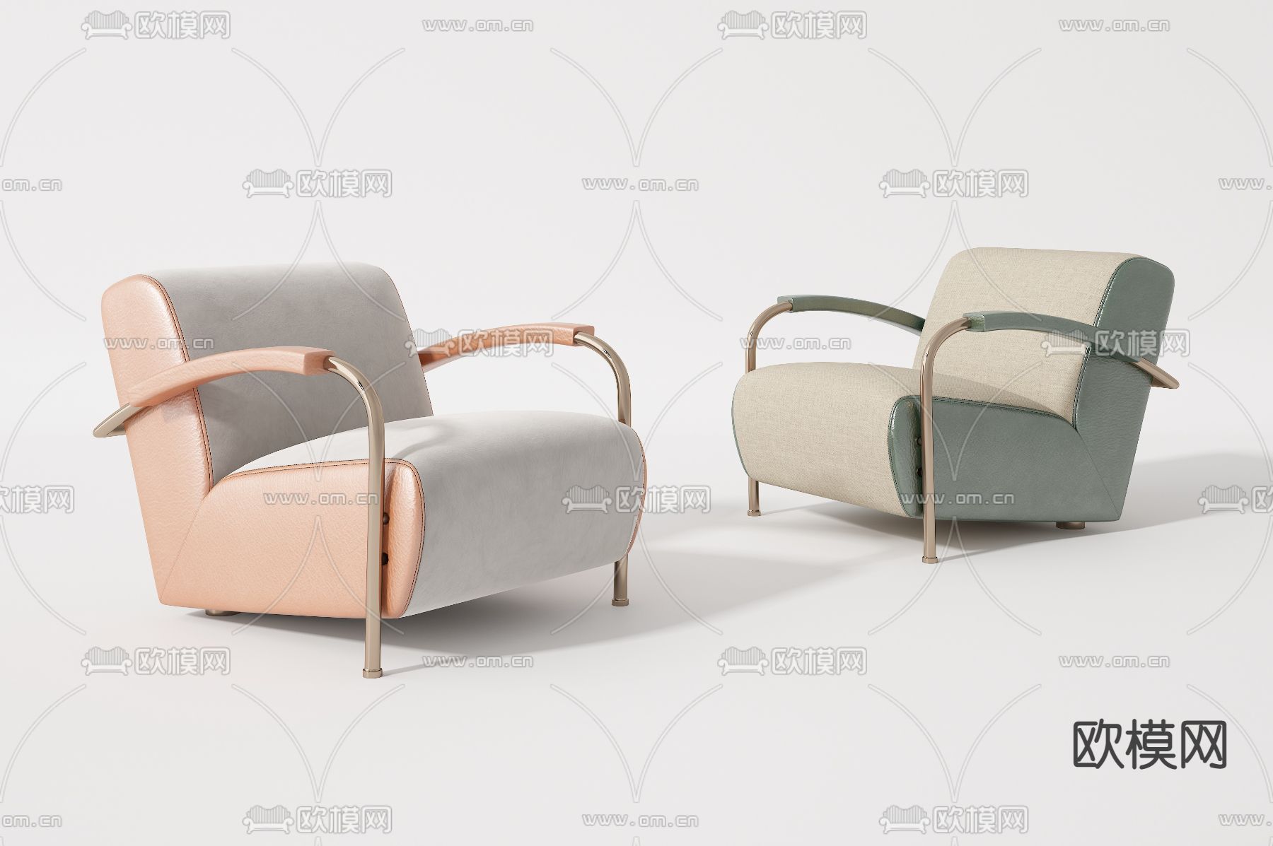 现代单人沙发3d模型下载