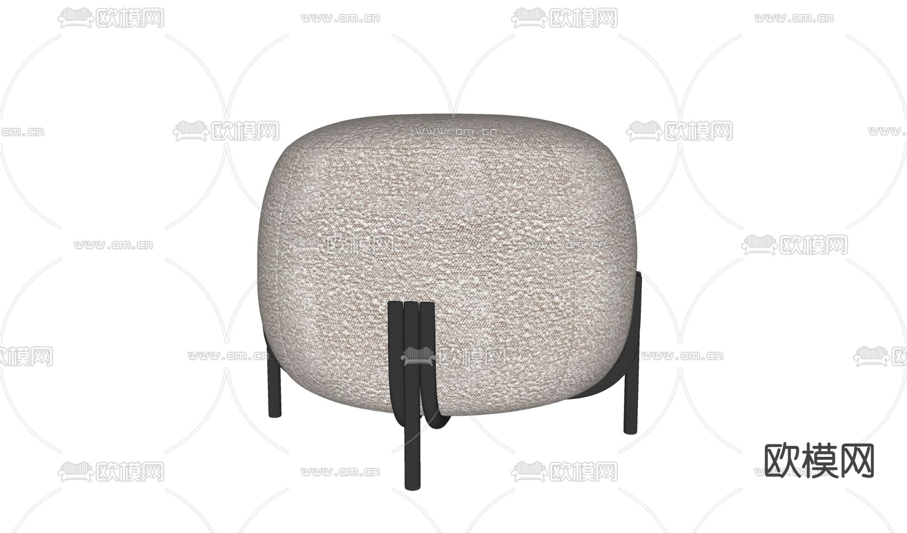 现代凳子su模型下载（渲染图2）
