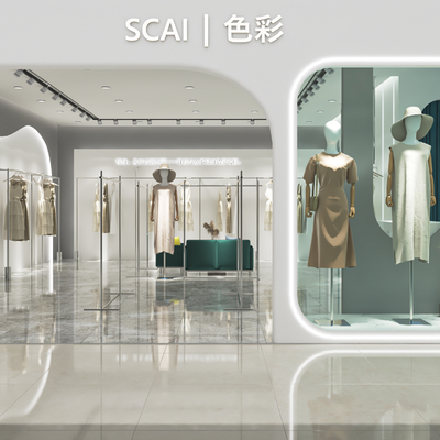 侘寂服装店su模型