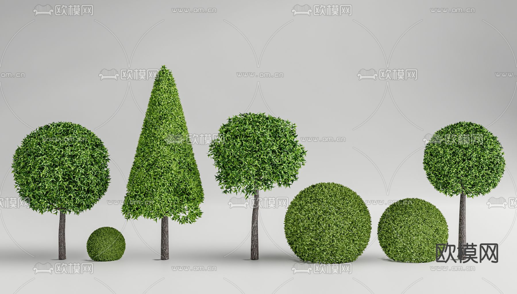 灌木 灌木球su模型