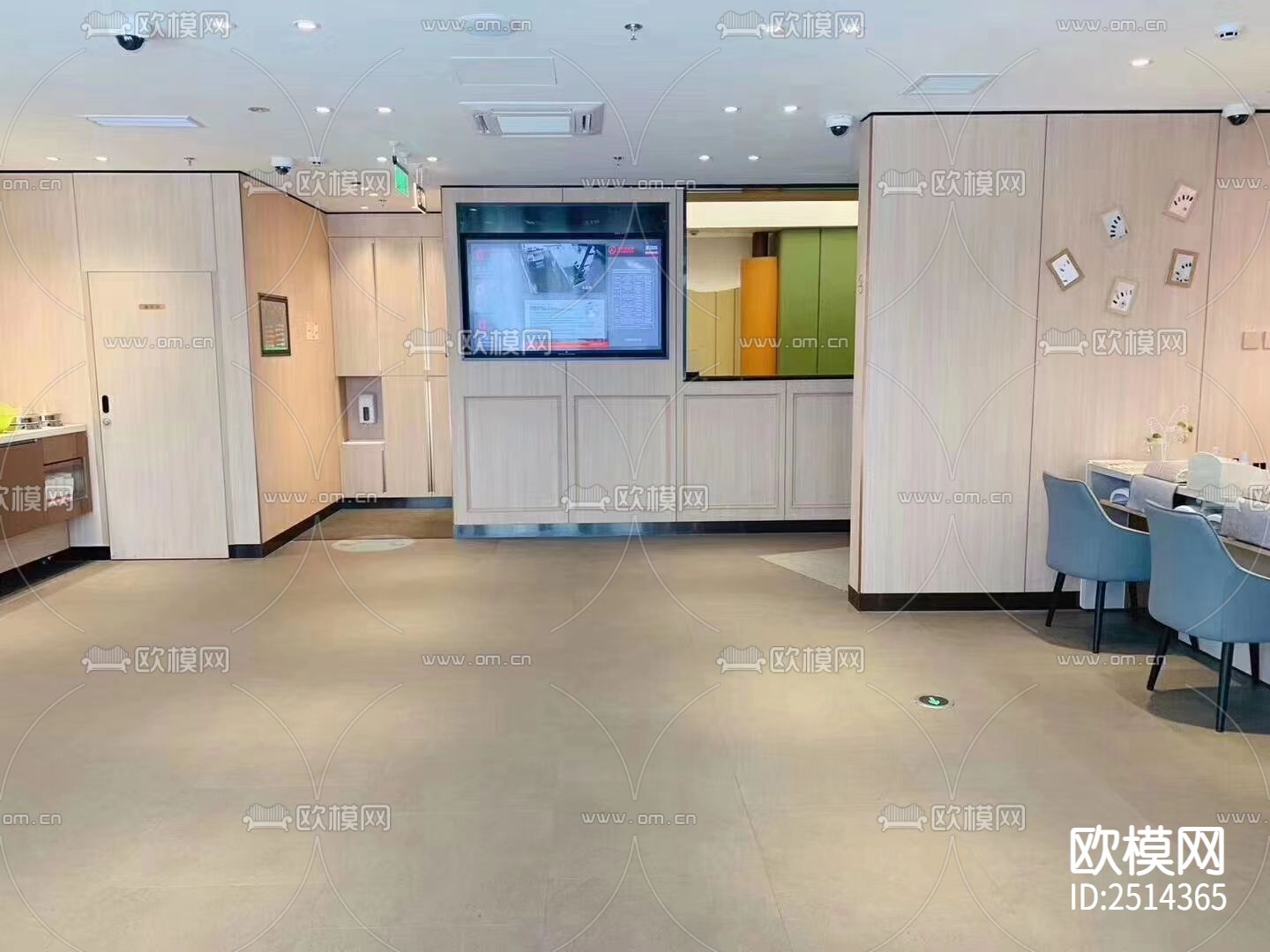 大明湖畔1010㎡某火锅店CAD施工图下载（渲染图4）