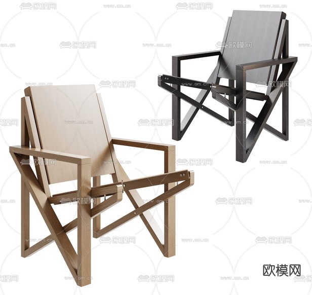 Cassina 休闲椅3d模型下载