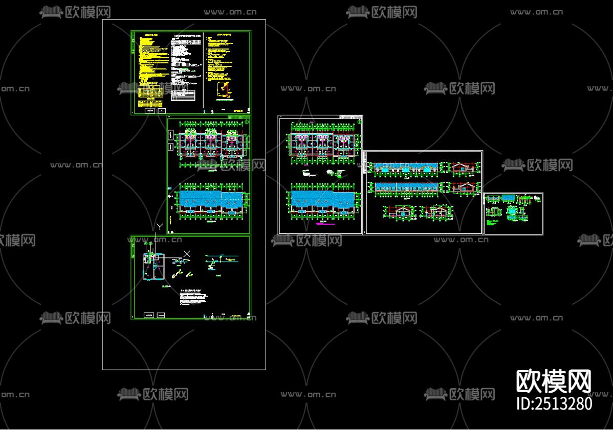 10号楼给排水CAD施工图下载（渲染图1）
