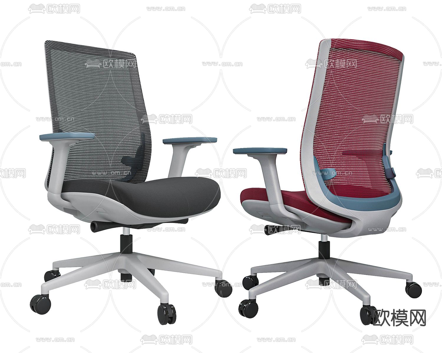 Mayer 办公椅 职员椅3d模型下载