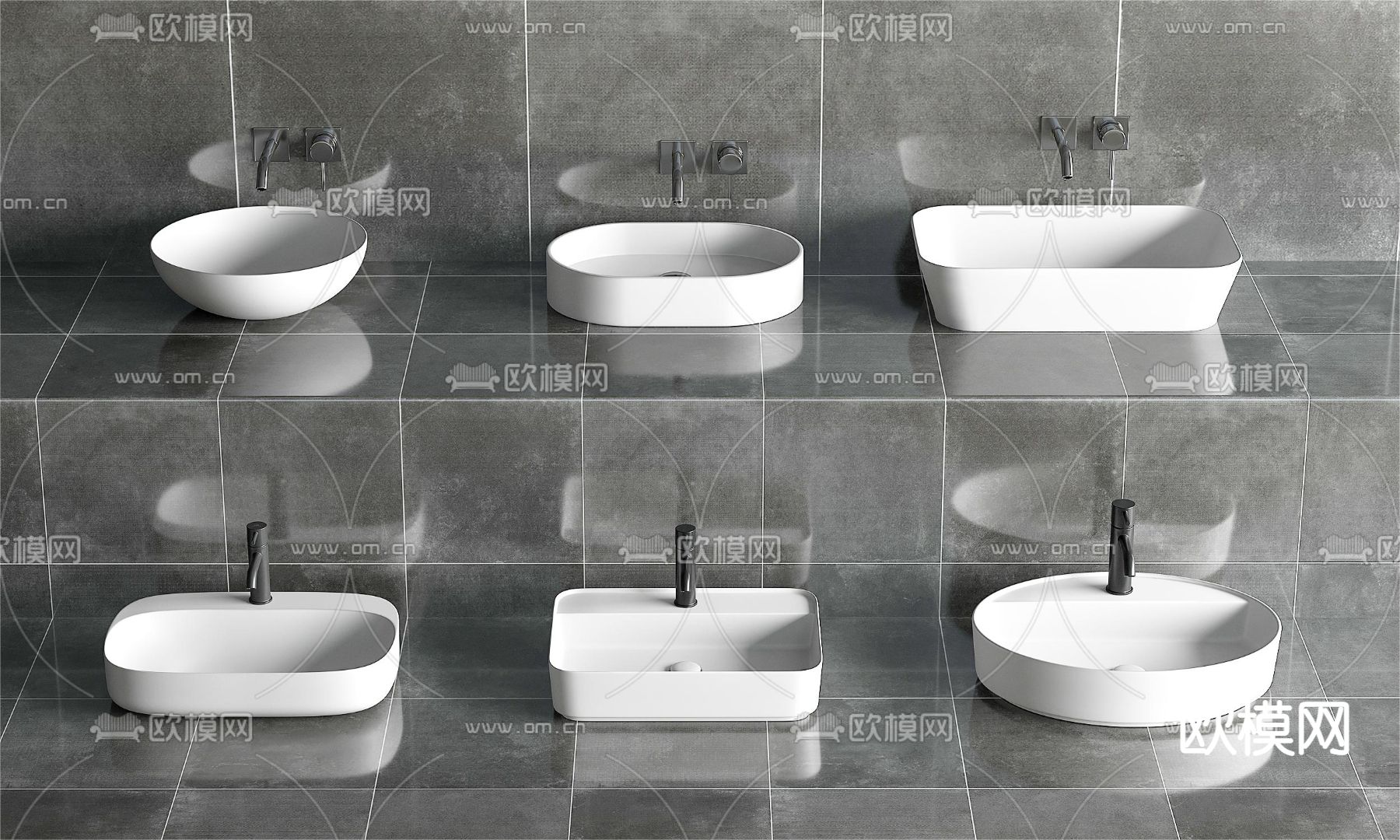 台盆 洗手台 洗手盆3d模型下载