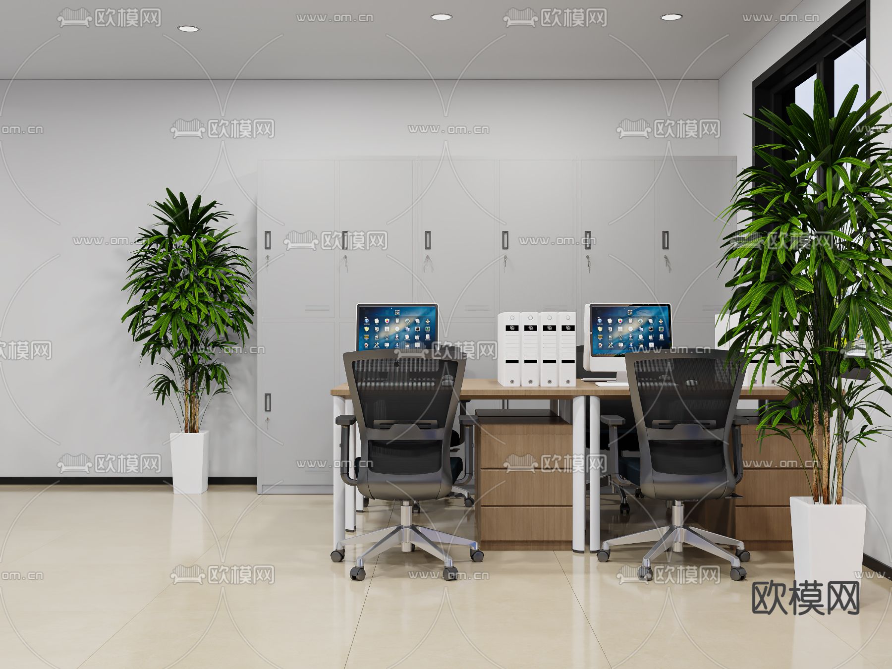 警察局 公安派出所3d模型下载（渲染图3）