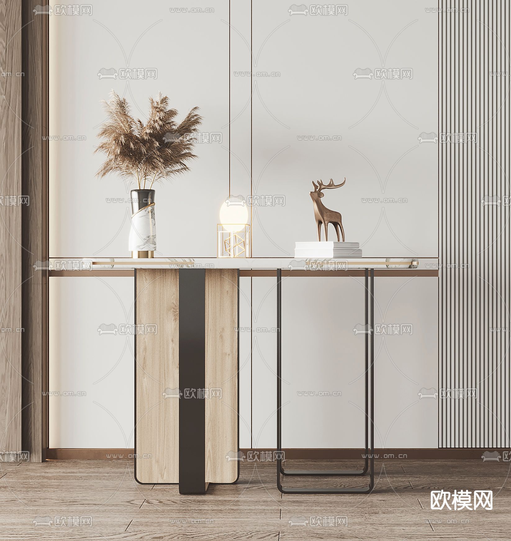 端景台 端景条案su模型下载