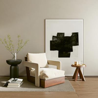  侘寂单人沙发 休闲沙发su模型 