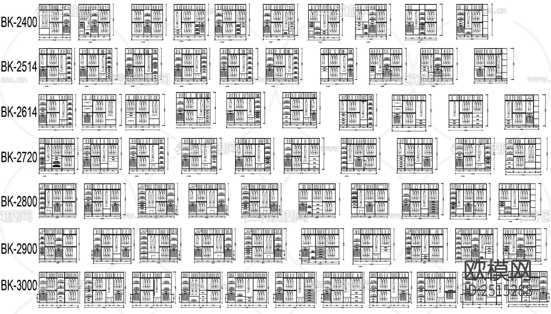 衣柜CAD施工图下载（渲染图7）