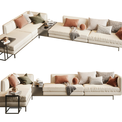  Minotti 多人沙发su模型 